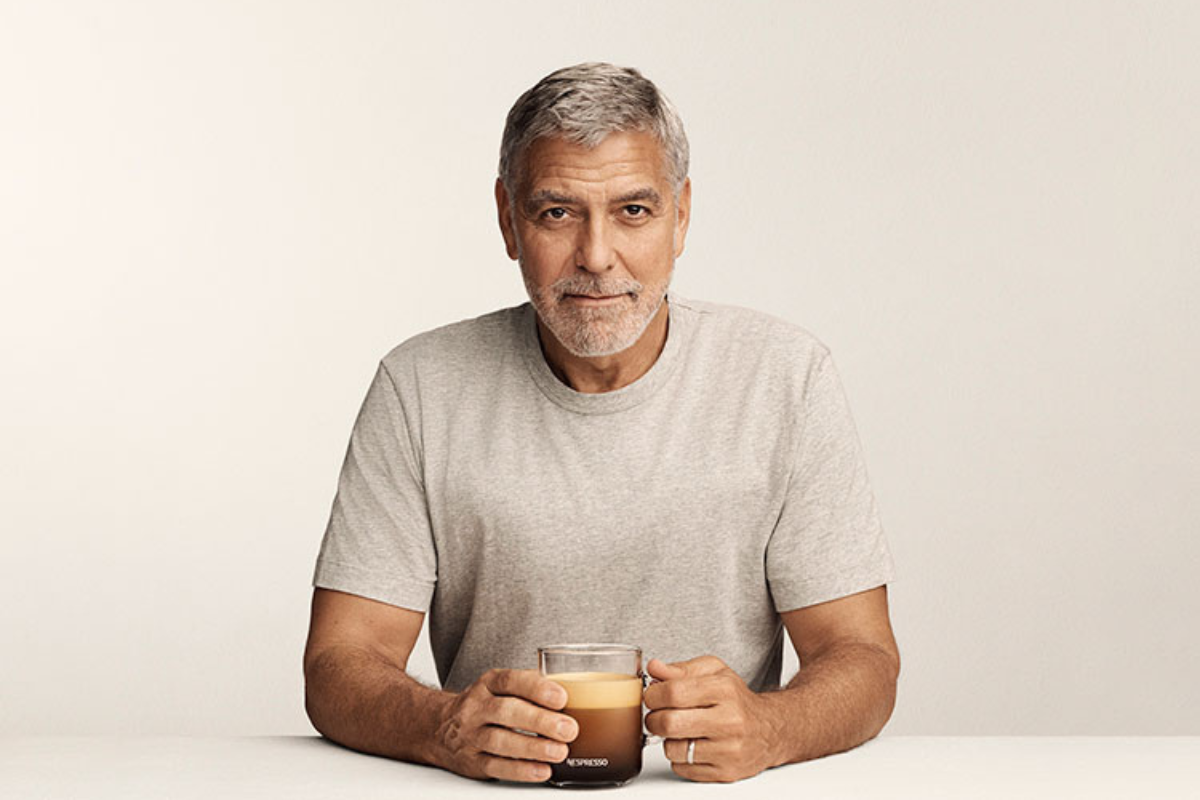George Cloony Empty Cup Nespresso